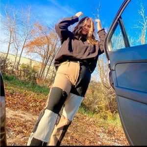 Neutral Patchwork Pants!